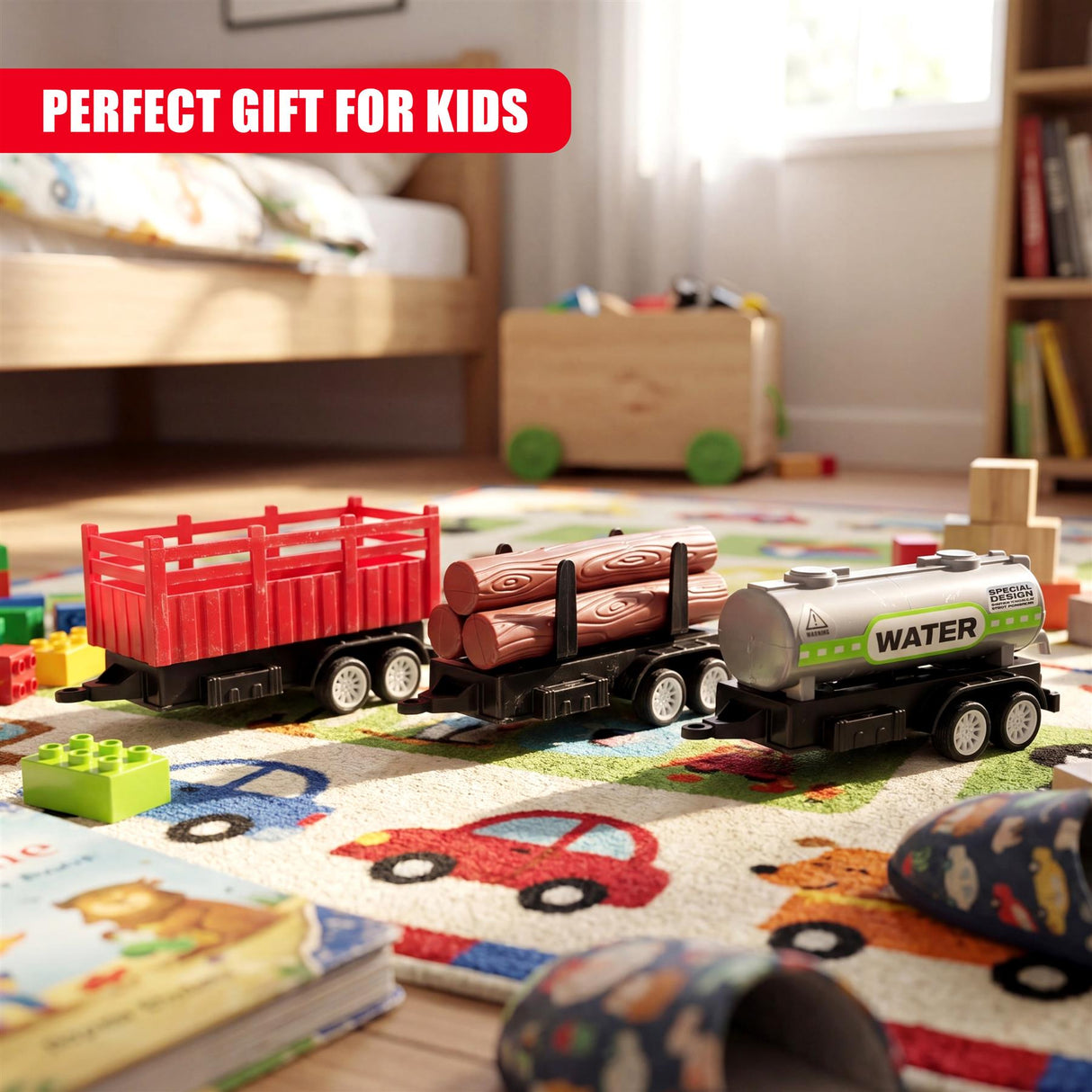 Farm Tractors & Trailer Playset