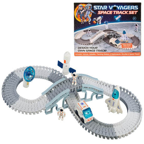 Star Voyager Space Track Set - Model Rocket Track with Astronauts - UKBuyZone