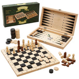 3 in 1 Compendium Board Game Set