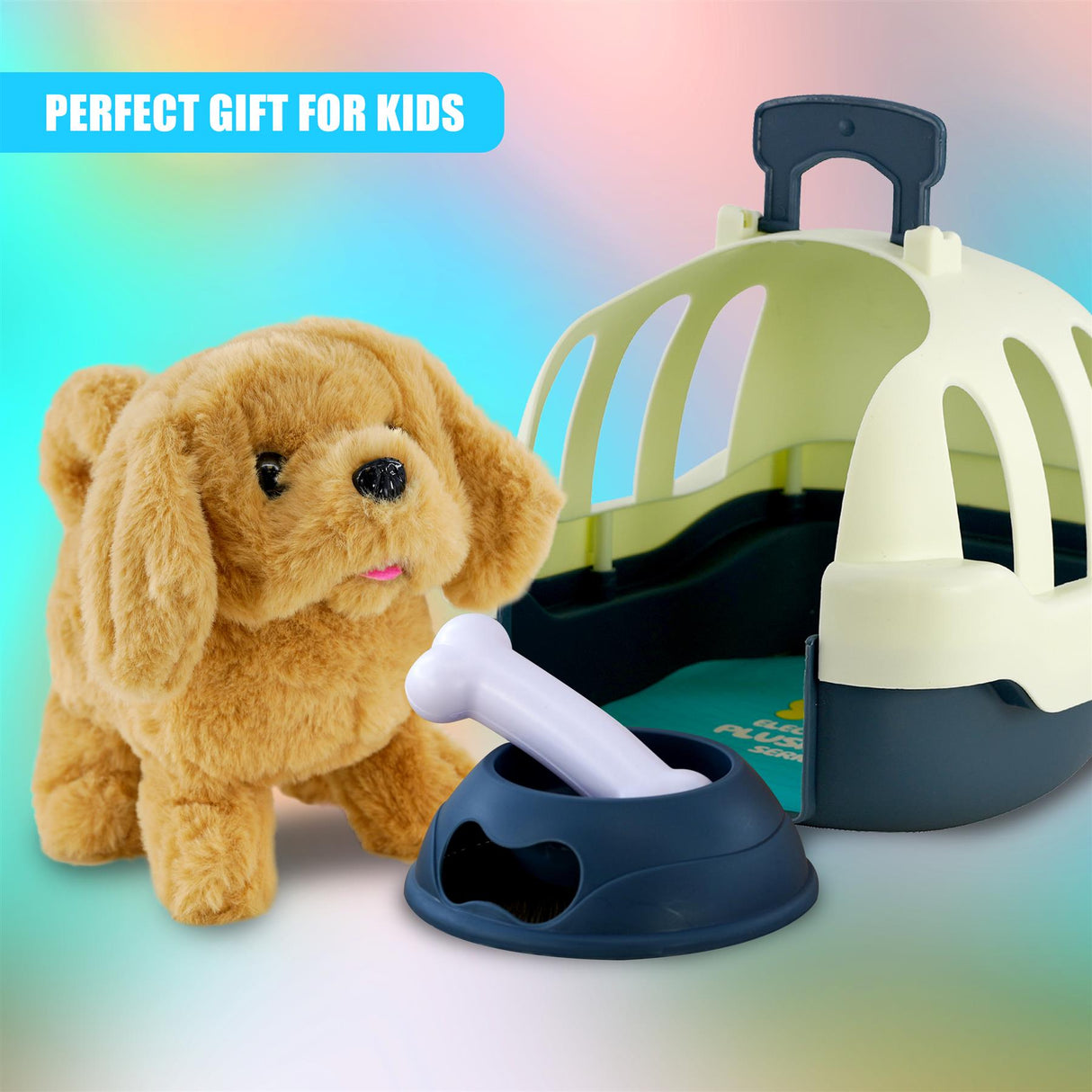 Electronic Plush Dog Carrier Set by The Magic Toy Shop - UKBuyZone