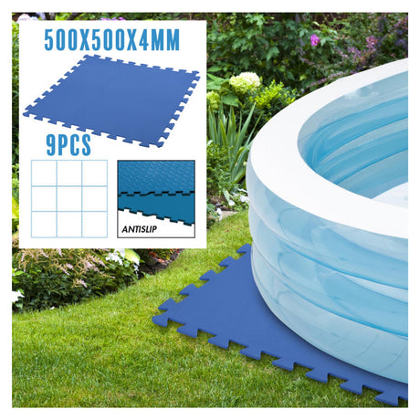 Swimming Pool Floor Matt 9pcs by Geezy - UKBuyZone