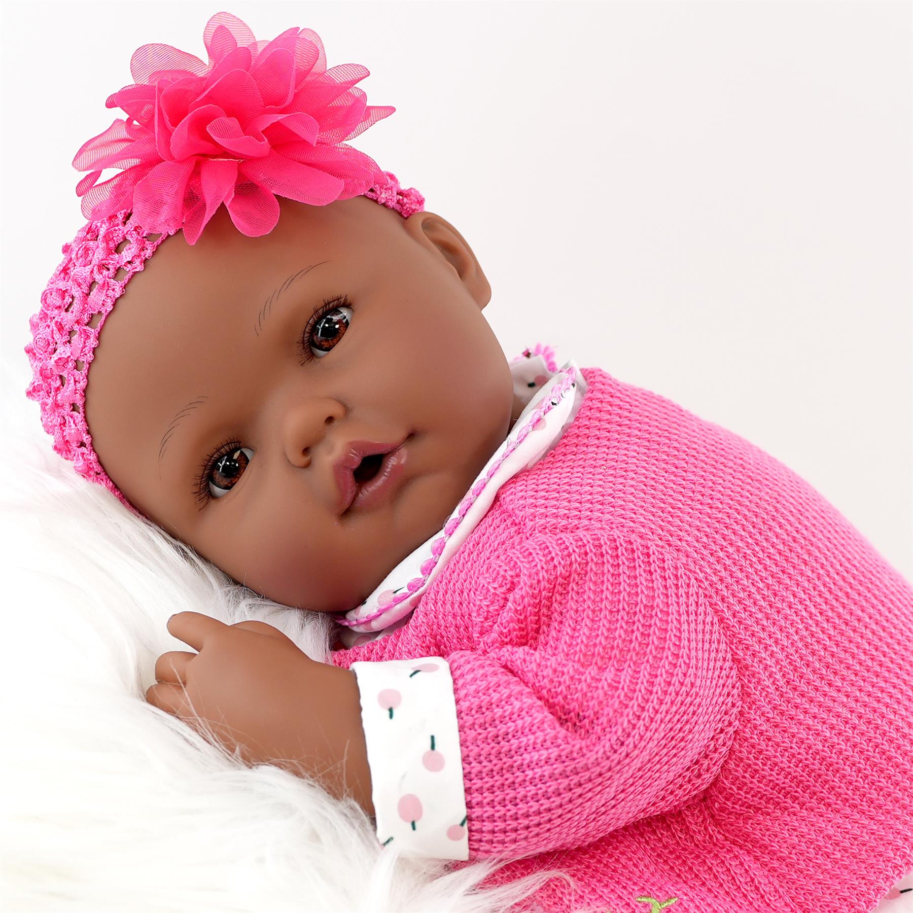 BiBi Black Doll Reborn Ethnic "Blossom" (50 cm / 20") by BiBi Doll - UKBuyZone
