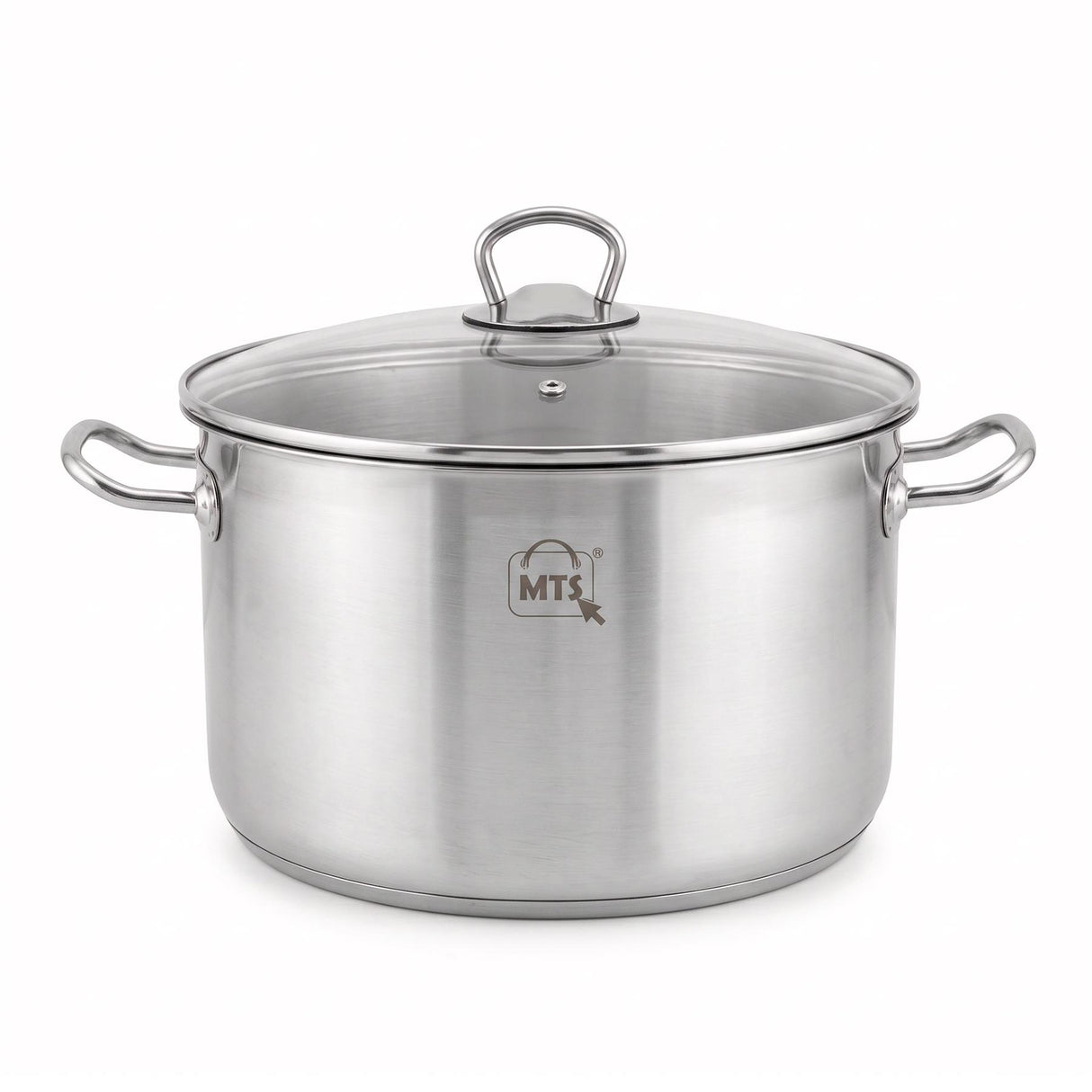 Stainless Steel Stock Pot with Glass Lid - 9 L