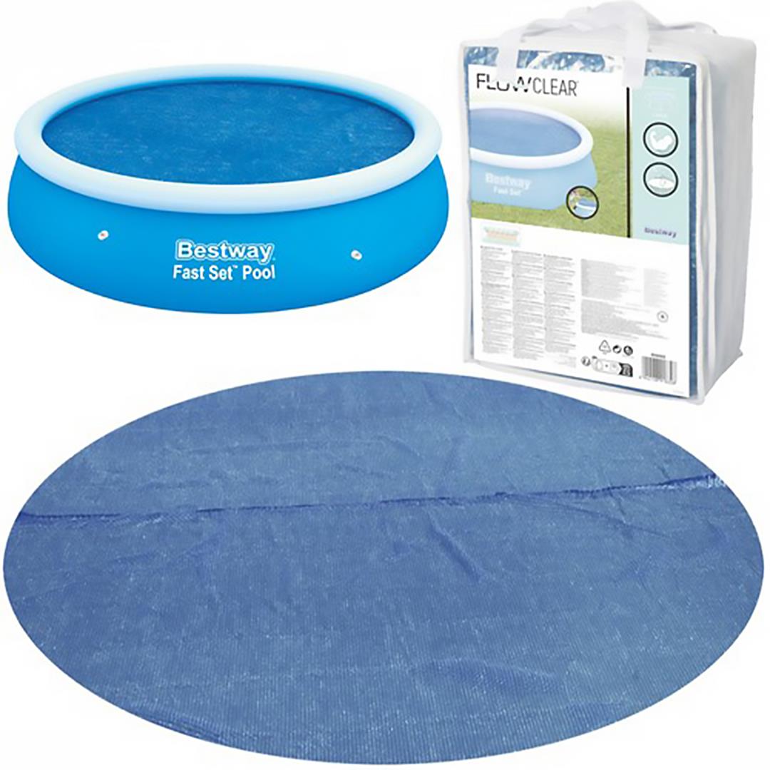 8 ft Bestway Round Solar Swimming Pool Cover by Bestway - UKBuyZone