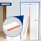 Door Dust Sheet with Zip 220x120cm
