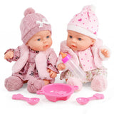 BiBi Twin Baby Dolls "Ella & Emma" (25 cm / 10")
