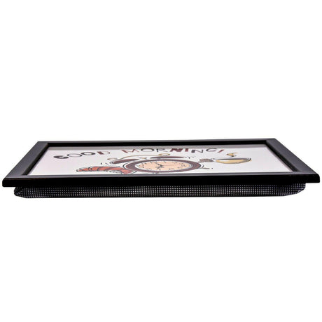 Lap Tray With Bean Bag Cushion (Good Morning) by Geezy - UKBuyZone