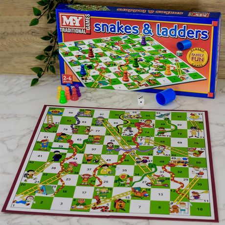 Snakes and Ladders Traditional Board Game by The Magic Toy Shop - UKBuyZone