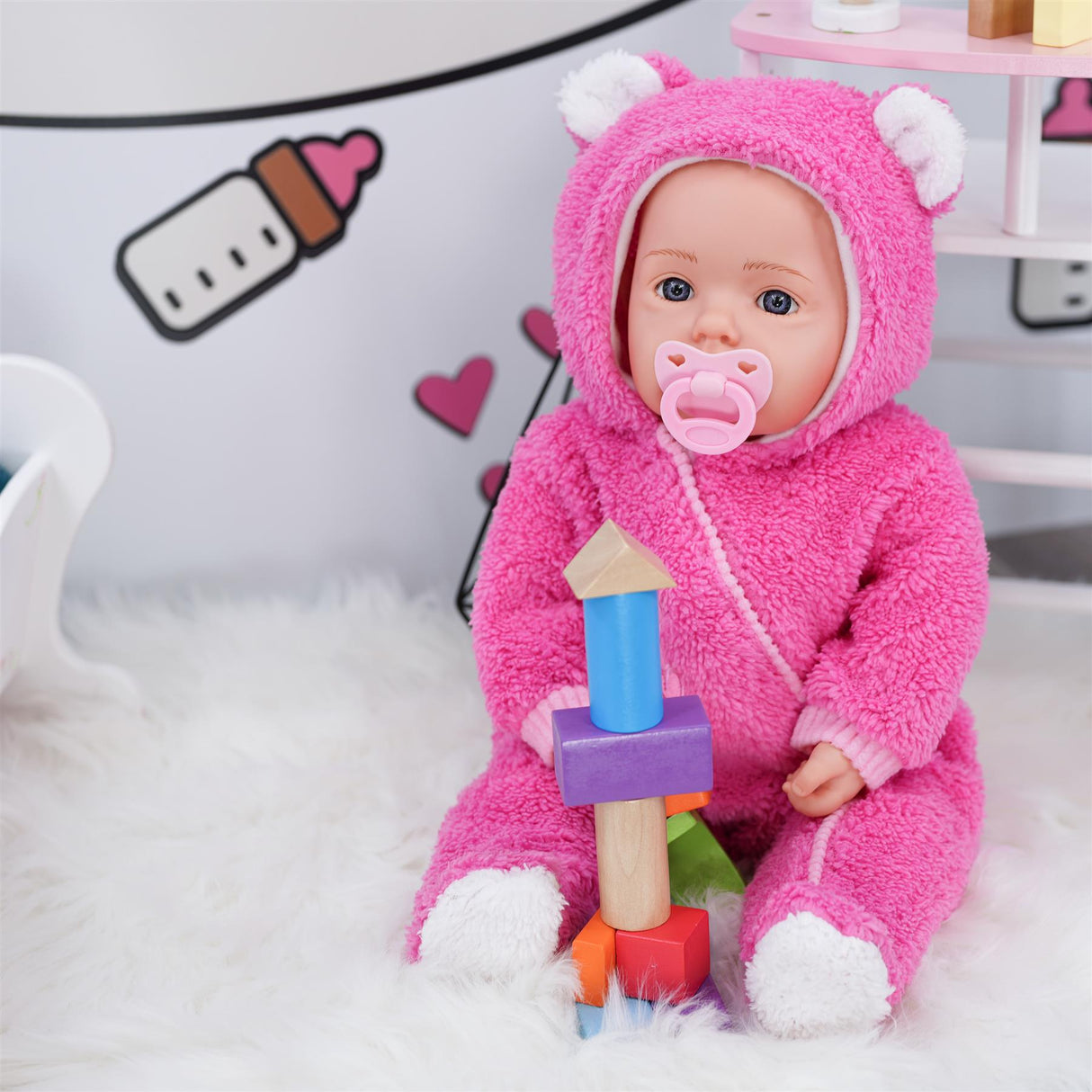 BiBi Baby Doll "Dots" (The Nap Master) (50 cm / 20") by The Magic Toy Shop - UKBuyZone