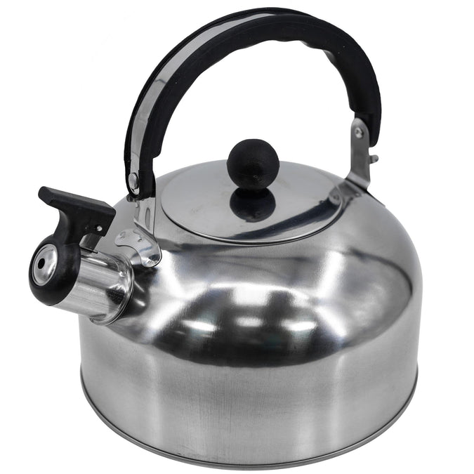 2.5 L Stainless Steel Whistling Camping Kettle - UKBuyZone