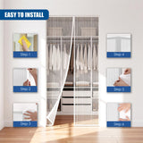 Magnetic Insect Door Screen White