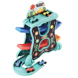 Click Clack Spiral Tower Playset with 6 Mini Cars by The Magic Toy Shop - UKBuyZone