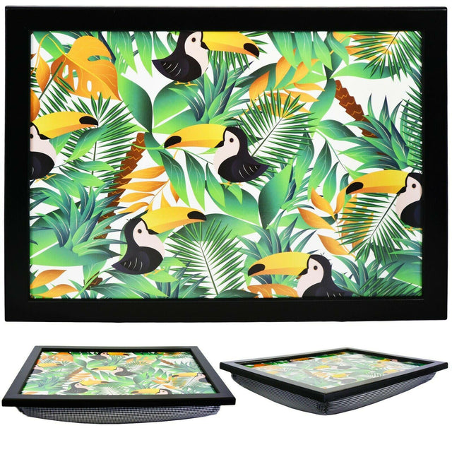 Tropical Lap Tray With Bean Bag Cushion by Geezy - UKBuyZone