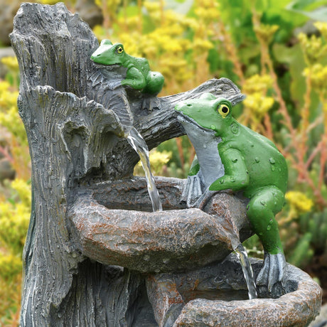 Solar Frog Fountain by GEEZY - UKBuyZone