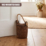 Faux Leather Door Stop