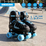 Blue Kids Adjustable Roller Skates