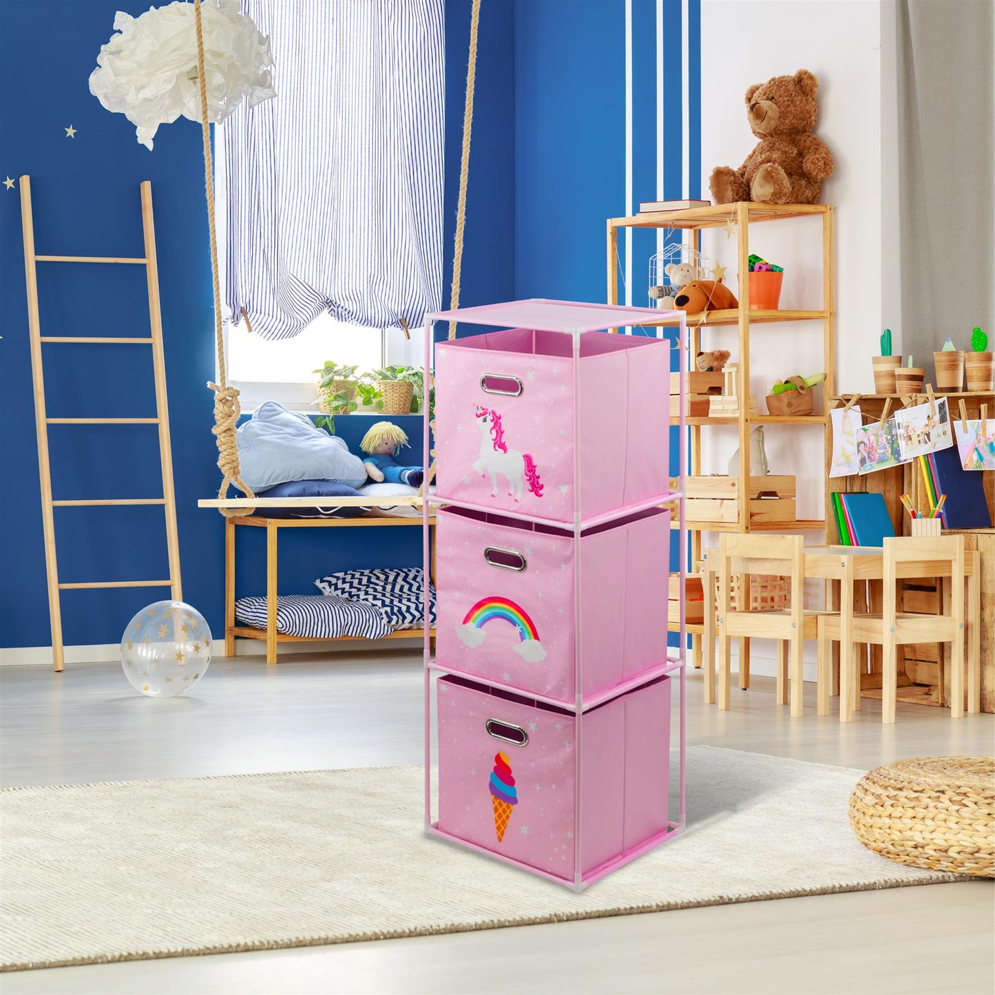 Kids Unicorn Design Storage Cubes by The Magic Toy Shop - UKBuyZone