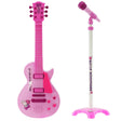 The Magic Toy Shop Pink Guitar Playset with Microphone & Stand