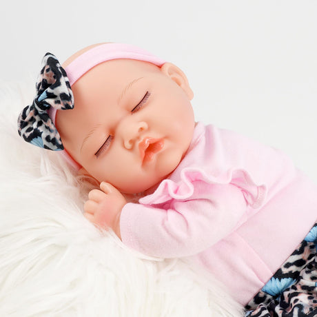 BiBi Doll BiBi Reborn Doll Sleeping Girl "Bella" (43 cm / 17")