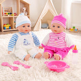 BiBi Twin Baby Dolls & Accessories (33 cm / 13")