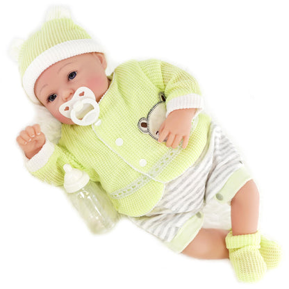 Reborn Baby Boy Doll with Open Eyes by BiBi Doll - UKBuyZone