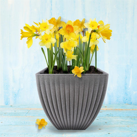 Large Grey Planter by GEEZY - UKBuyZone