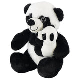 A super soft plush toy set featuring a large mommy panda holding a smaller baby panda, both with black and white fur and friendly smiling faces. Perfect for cuddling and playtime, this adorable panda duo is ideal for kids and collectors alike. Available at ukbuyzone.