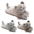 "Four adorable fluffy cat door stoppers, resting on a white surface, with soft grey fur and ears standing up." - UKBuyZone