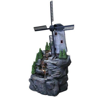 Windmill Fountain LED Indoor Outdoor by GEEZY - UKBuyZone