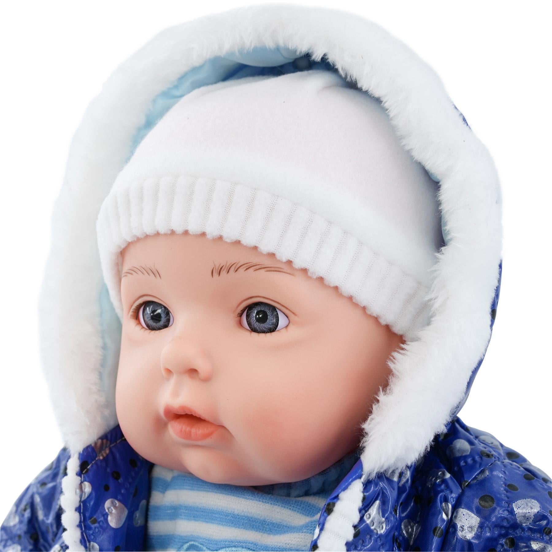 Blue Bibi Baby Doll Toy With Dummy & Sounds by BiBi Doll - UKBuyZone