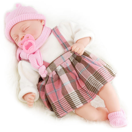 BiBi Baby Doll - Pink Tartan (45 cm / 18") by BiBi Doll - UKBuyZone