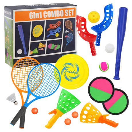 6 in 1 Outdoor Sports Games Set by The Magic Toy Shop - UKBuyZone