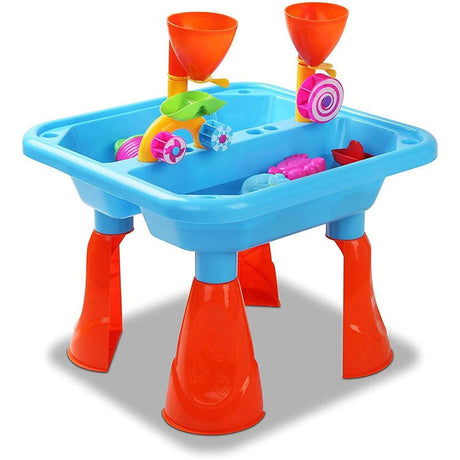 The Magic Toy Shop Blue Sand and Water Table Garden Sandpit Play Set