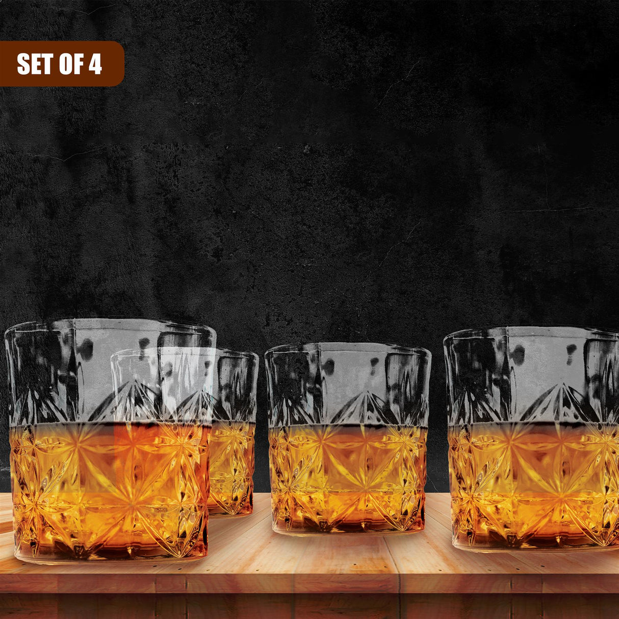 Set of 4 Whisky Glasses