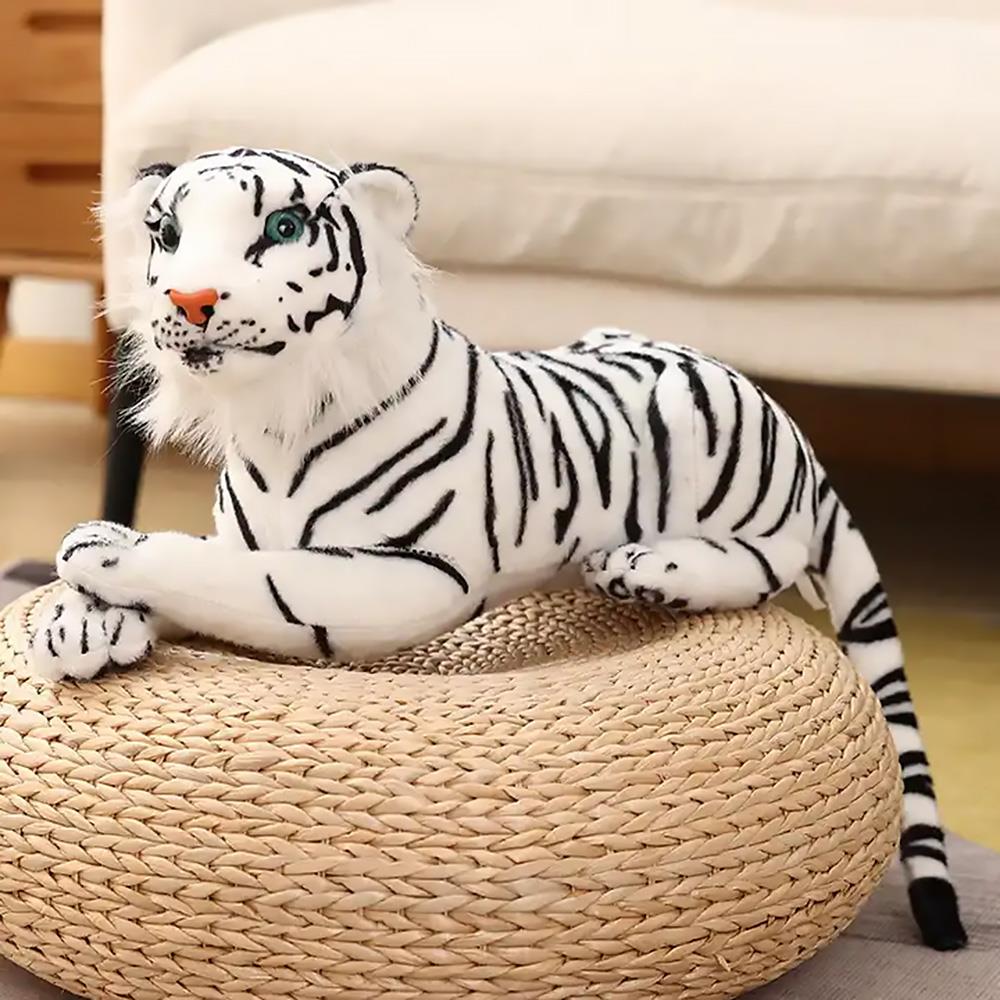 Small White Tiger Soft Plush Toy by The Magic Toy Shop - UKBuyZone