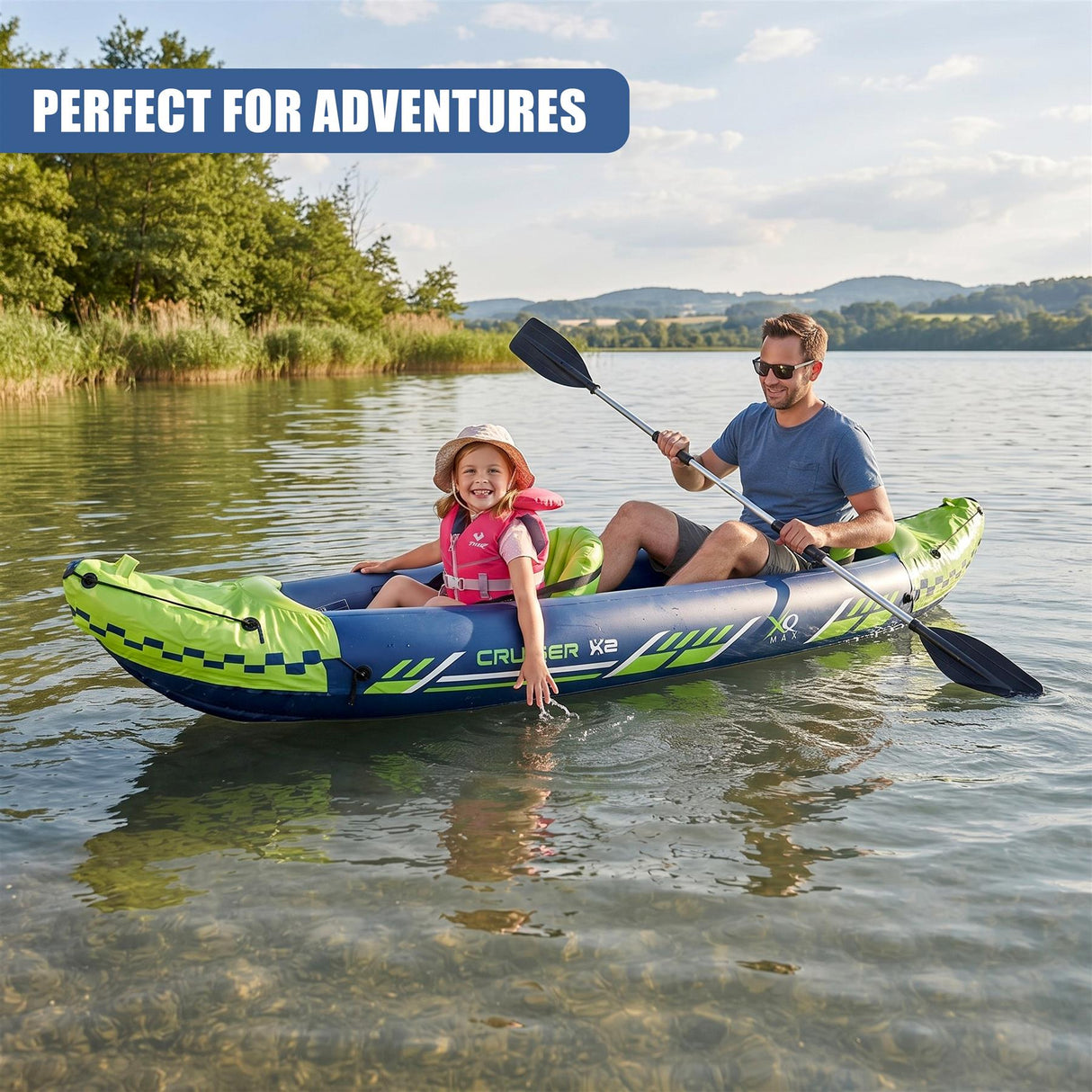 2 Person Inflatable Kayak Set