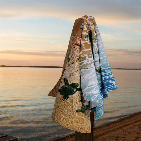 Turtles Design Large Towel by Geezy - UKBuyZone