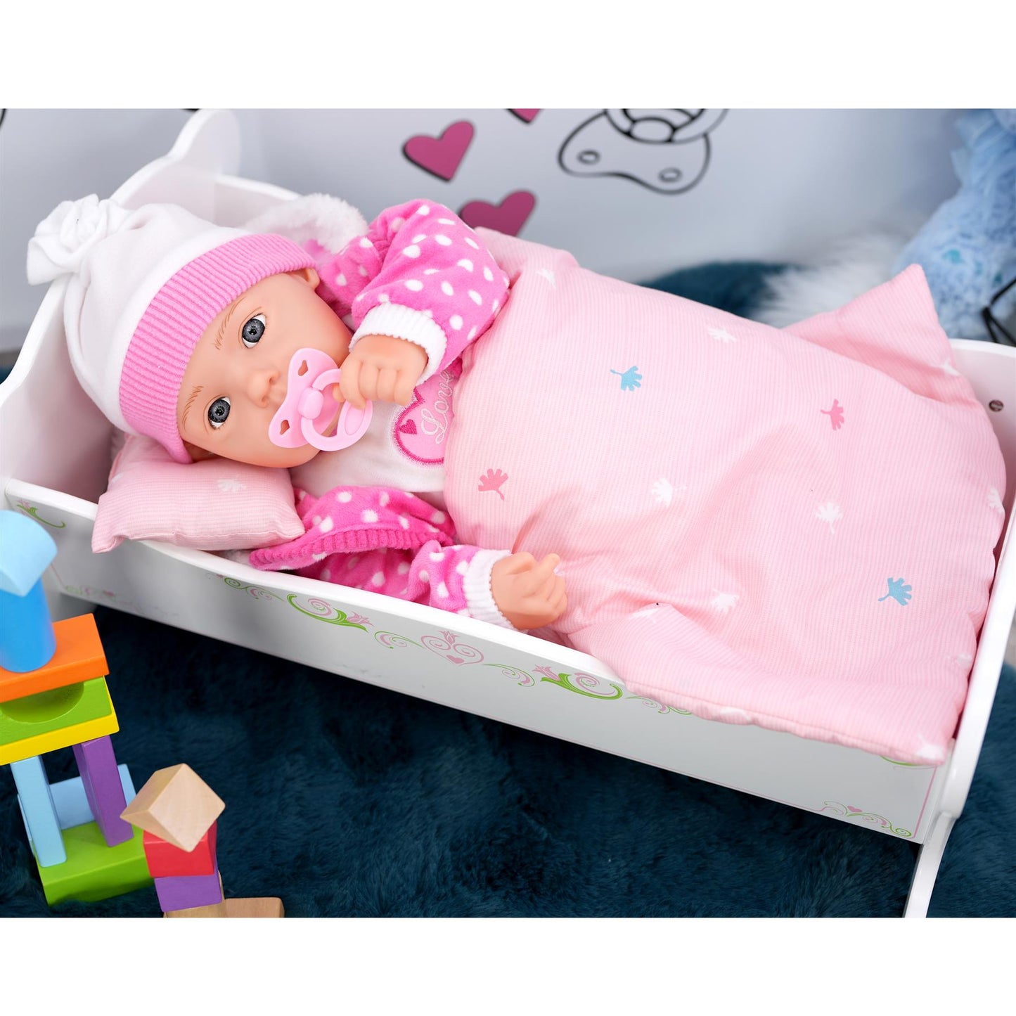 Candy Pink Bibi Baby Doll Toy With Dummy & Sounds by BiBi Doll - UKBuyZone
