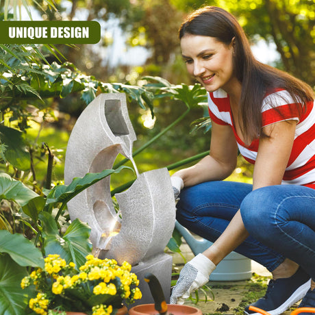 Horn Water Feature Outdoor With LED by GEEZY - UKBuyZone