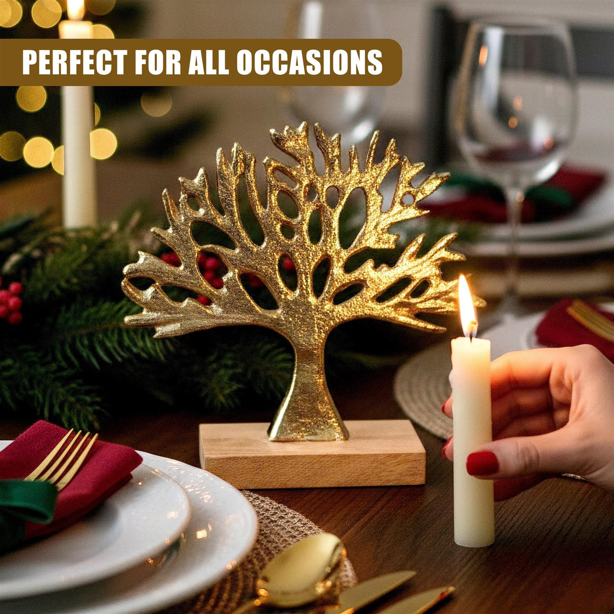 Golden Tree Ornament