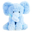 Soft toy, light blue color with plush texture, sitting upright against a white background. - UKBuyZone