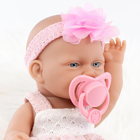 10" Baby Doll Play Set with Dummy and Rattle by BiBi Doll - UKBuyZone