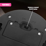 Solar Fence Lights, Set of 4 – Cold White LED, Black by GEEZY - UKBuyZone