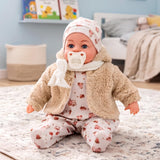 18" Bibi Girl Doll In Beige Coat
