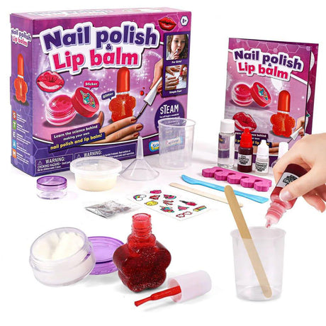 The Magic Toy Shop Nail Polish and Lip Balm Making Kit for Girls