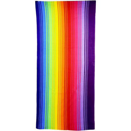 Rainbow Design Large Towel by GEEZY - UKBuyZone