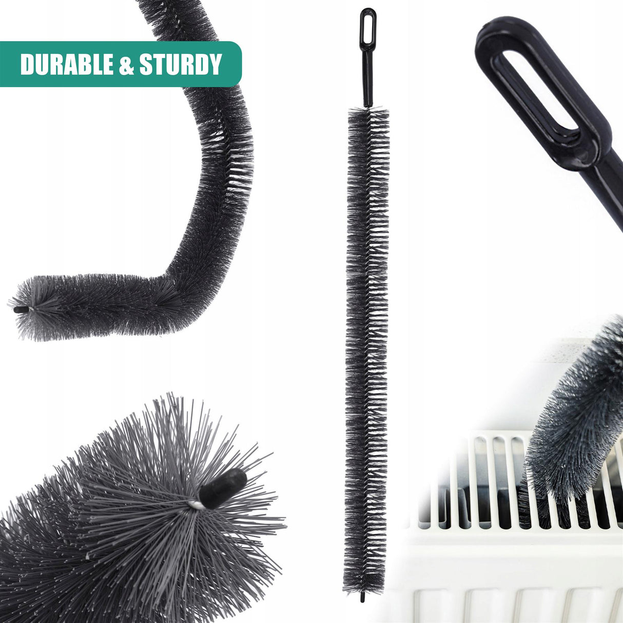 Set of 2 Radiator Cleaner Brushes 71cm by GEEZY - UKBuyZone