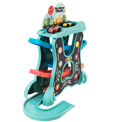 Click Clack Spiral Tower Playset with 6 Mini Cars by The Magic Toy Shop - UKBuyZone