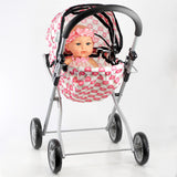 BiBi Doll Classic Dolls Pink Pram