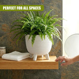 White Flower Pot with Legs, 29 cm